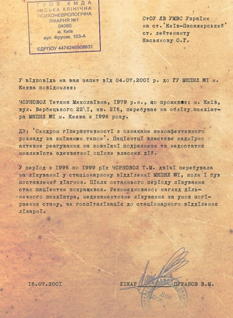 Черновол Татьяна Николаевна полное досье компромат